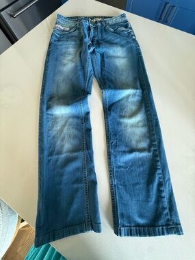 Phillip Plein Men's Blue Straight-Leg Jeans